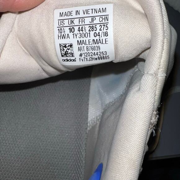 Adidas Alphabounce Instinct men size 10.5 Beige White lace up athletic sneaker - Picture 7 of 13